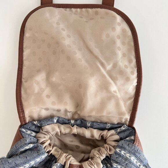 Madden‎ Girl Backpack  Denim Chambray Vegan Leather - Picture 7 of 13